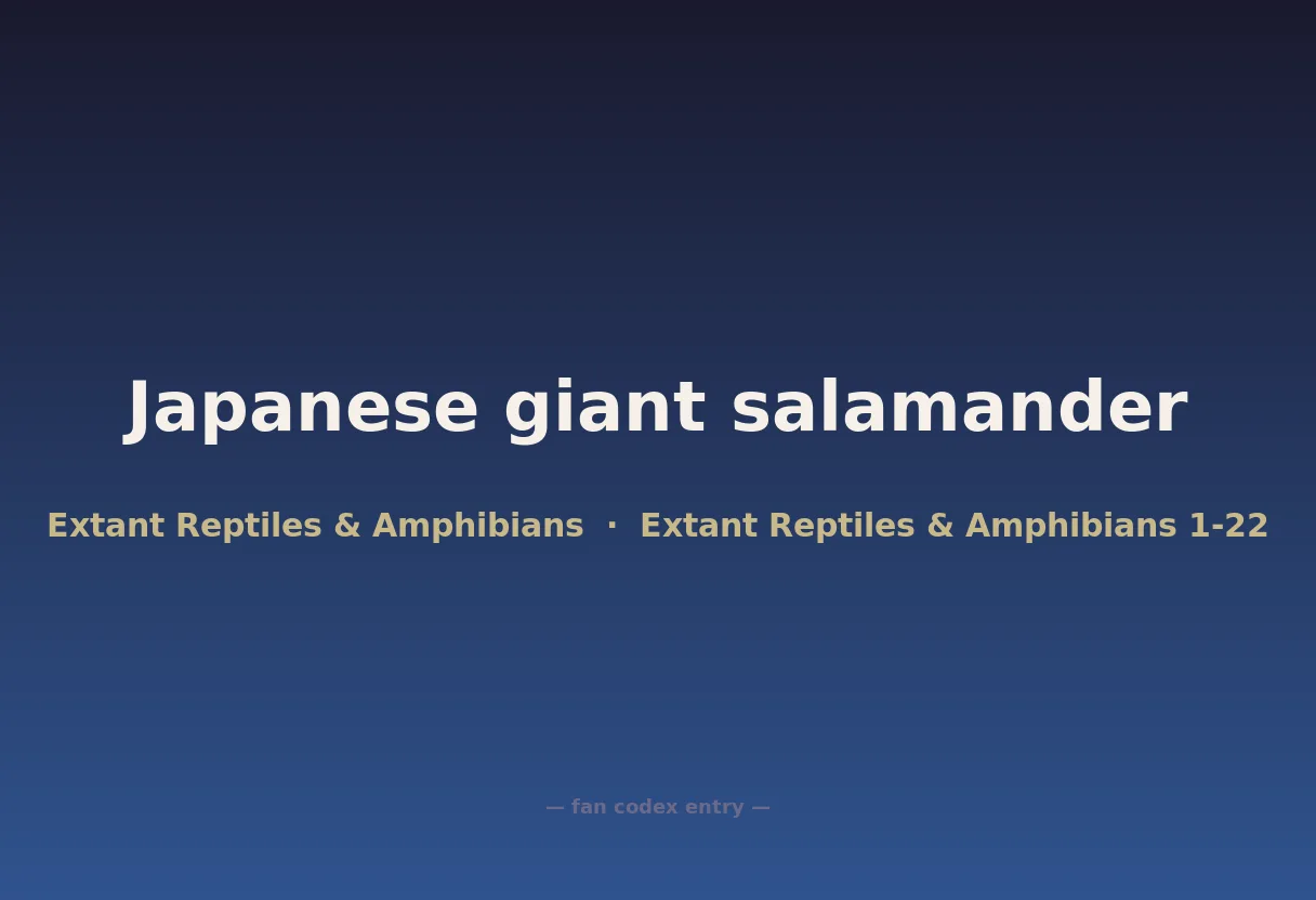 Japanese giant salamander